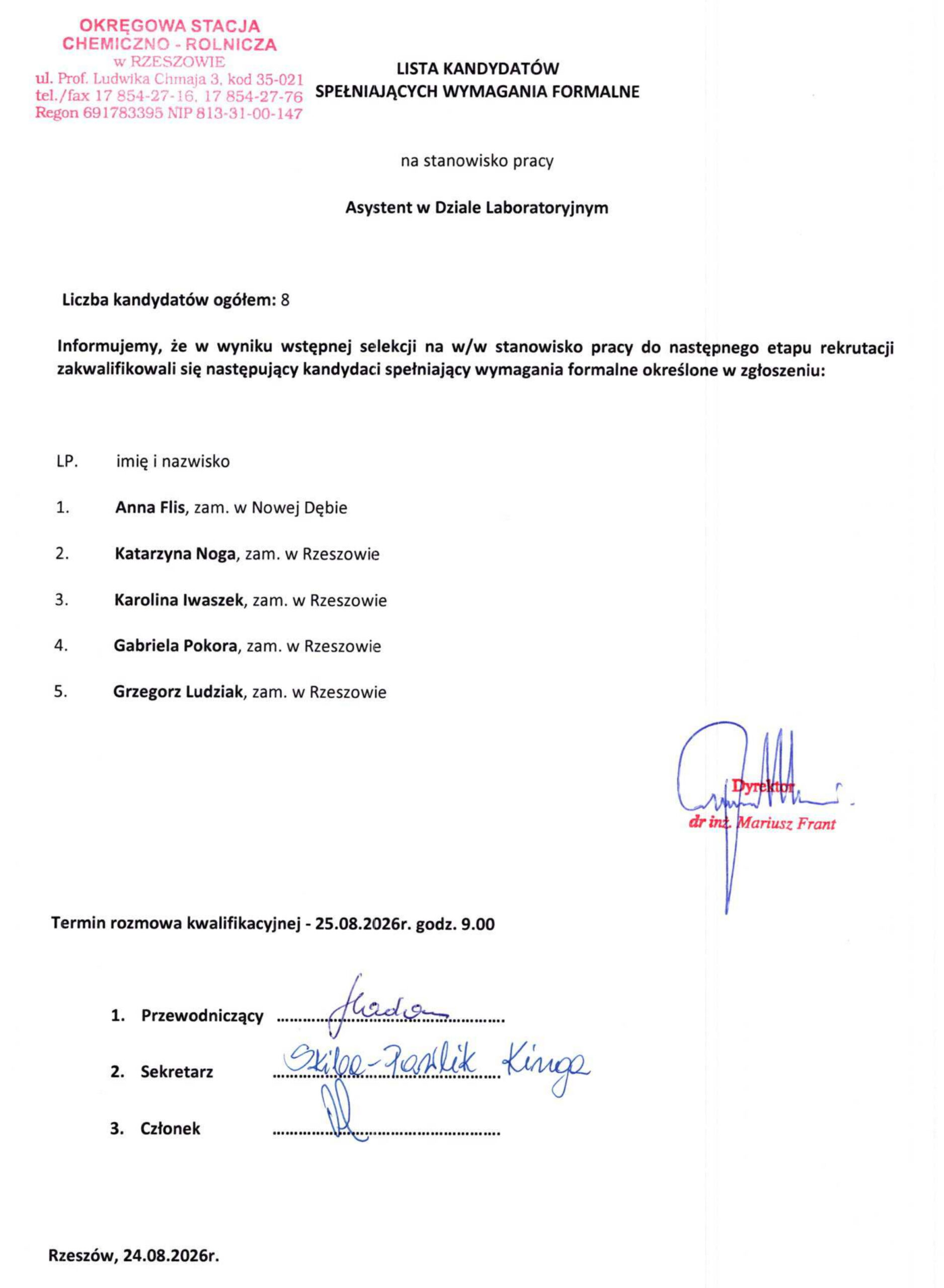 lista kandydatów 260824